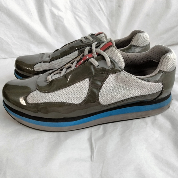 Men's PRADA Double Cup Sneaker size UK 11 us 12 authentic - Picture 12 of 16